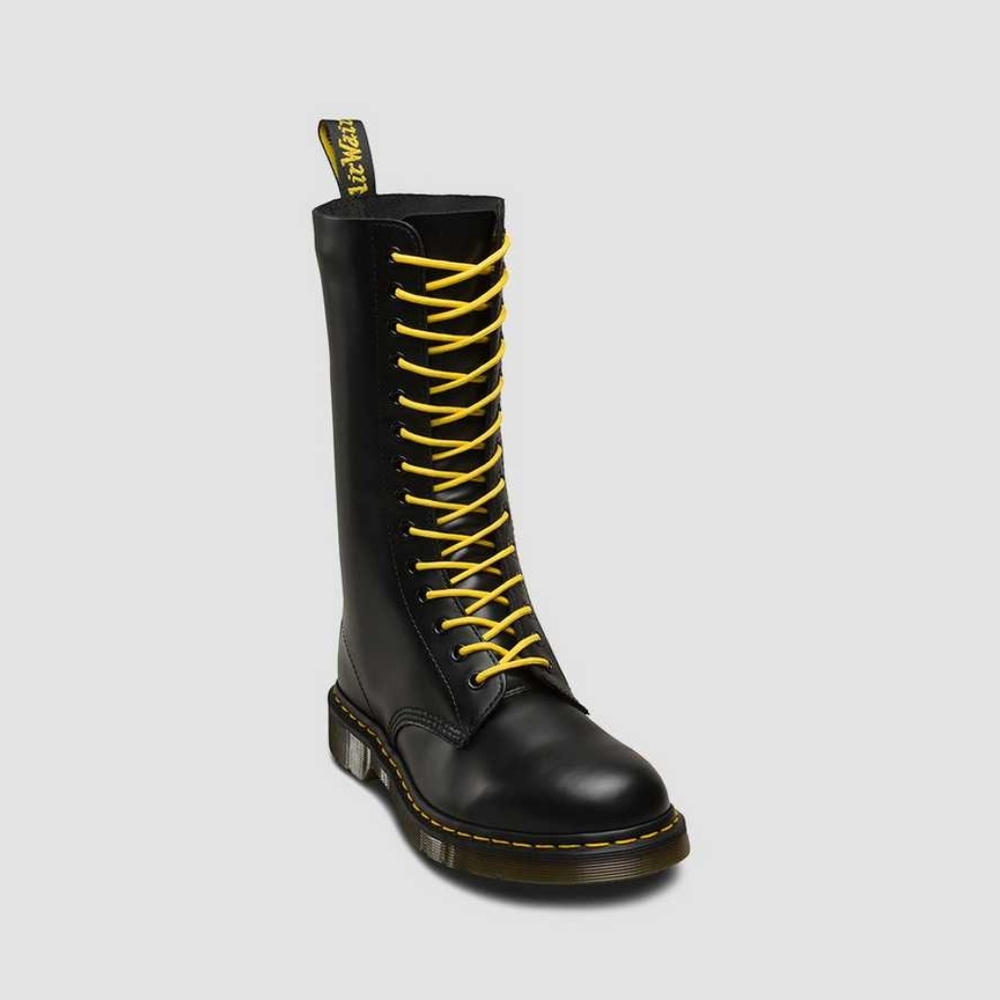 Dr. Martens 1914 14 Eye Boots w/ Yellow Laces